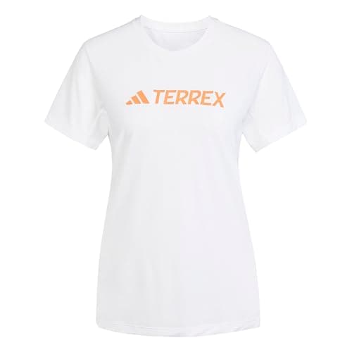adidas Women's Terrex Multi Climacool Logo Tech T-Shirt, White, L
