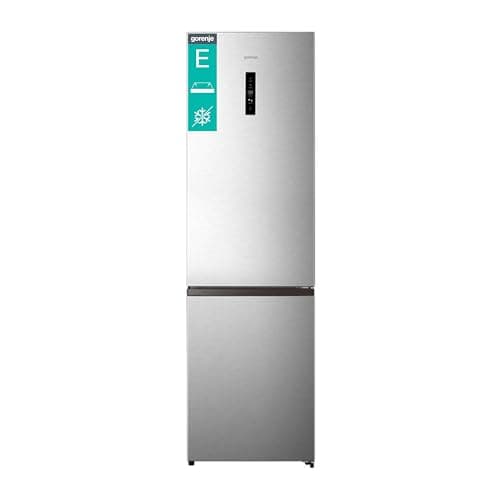Gorenje NRK620EAXL4 Frigorifero Combinato, Libera installazione,Total No frost, Ventilazione MultiFlow, Doppia porta reversibile, Inox, Altezza 200 cm, Capacità 336 litri, Controllo Touch, Classe E