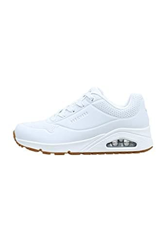 Skechers Uno, Zapatillas Mujer, White Durabuck, 41 EU