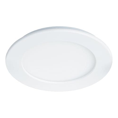Eglo connect.z Spot LED encastrable pour salle de bains Fueva-Z, extra-plat, Ø 120 mm, lampe encastrée ZigBee, contrôlable par appli et commande vocale, blanc chaud – froid, dimmable, blanc, IP44
