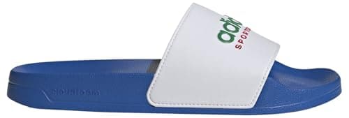 adidas Unisex ADILETTE SHOWER SLIDES, BRIGROYAL/CloudWHITE/TEAMGREEN, 53 EU
