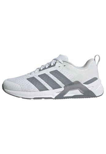 adidas Mujer Dropset Control Training Shoes, FTWR White/Grey/Lucid Red, 39 1/3 EU
