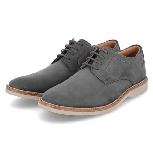 Clarks Herren Atticus Ltlace Oxford, Dunkelgraues Nubuk, 40 EU