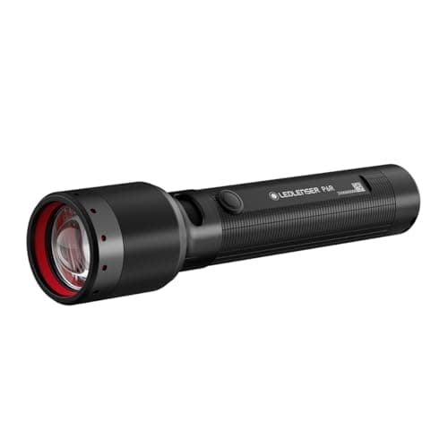 Ledlenser P6R Lampe LED rechargeable, 1200 lm, 320 m, USB-C, IP68, 60 h, 4 modes – Tactique pour urgence, camping, randonnée