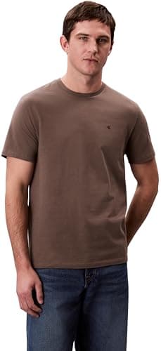 Calvin Klein SS Smooth CTTN Solid Crewnk tee Lv040Hm265, Camisetas Hombre, Gris (Morel), XXL