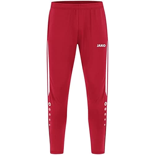 JAKO - Pantalon D'Entraînement De Puissance, Mixte Enfant, Rouge Blanc, 140