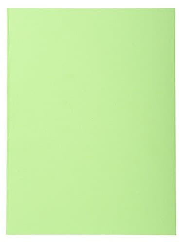 Exacompta 410013E Packung (mit 100 Aktendeckeln Forever, aus Recycling Karton 250 g, DIN A4, 21 x 29,7 cm) lindgrün