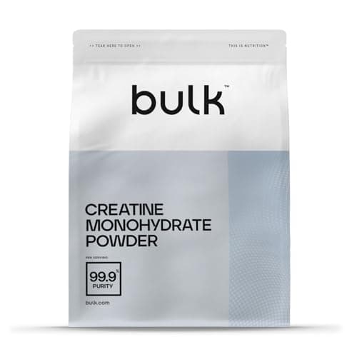 Bulk Créatine Monohydrate en Poudre, Nature, 1 kg L'Emballage Peut Varier
