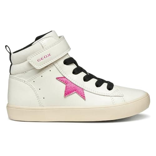 Geox J Gisli Girl, Zapatillas, Lt Marfil Fucsia, 31 EU