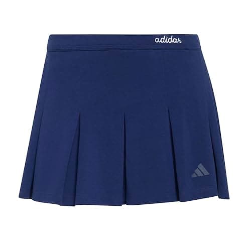 adidas Femme Seasonal Essentials Colorpop Skirt with Inner Leggings, Dark Blue/White, M