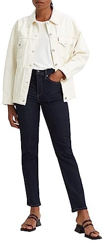 Levi's Femme Jeans 724 High Rise Straight, Blue Wave Rinse, 27W / 28L