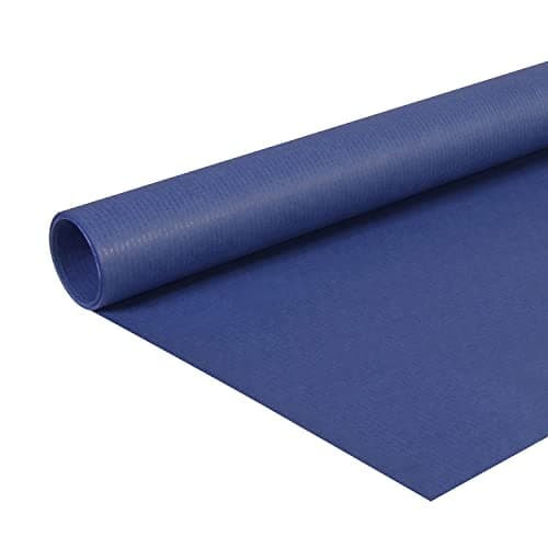 Clairefontaine 195763C Rolle färbiges Kraftpapier, 10 x 0,7m , 65g, PEFC , ideal für Ihre Bastelprojekte, 1 Stück, Marineblau