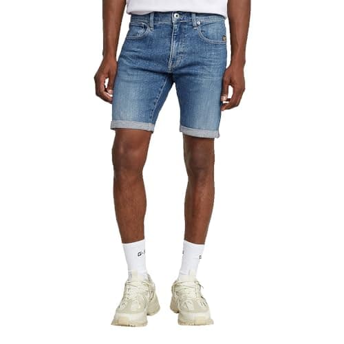 G-Star Homme Short 3301 Slim Denim, Bleu (faded summer sky D10481-D634-H096), 29