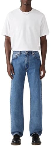 Levi's 555 Relaxed Straight Jeans, Blue Essentials, 36 W x 32 L Homme