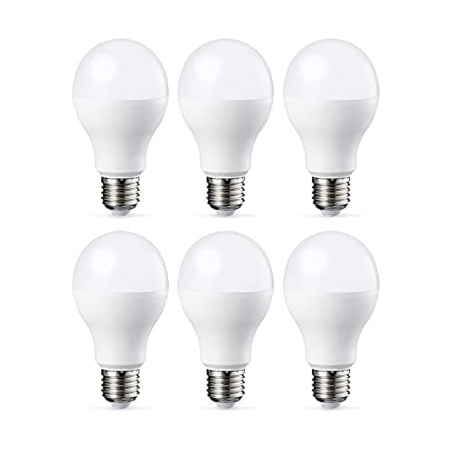 Amazon Basics Lot de 6 ampoules LED Culot Edison à vis E27 13 W (équivalent 100 W) Blanc froid Intensité non variable
