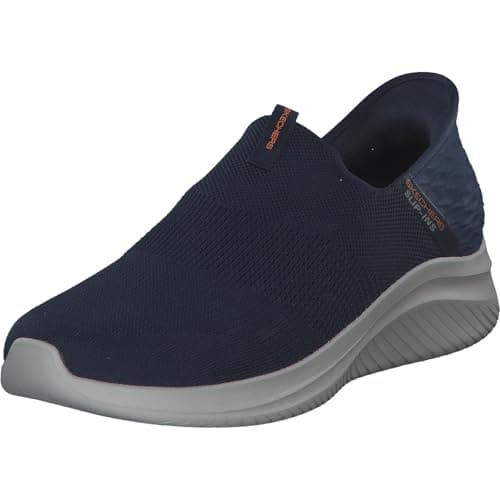 Skechers Herren Ultra Flex 3.0 Smooth Step Slip-InTurnschuhe, Navy Knit/Trim, 41.5 EU
