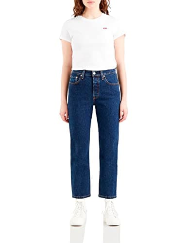 Levi's 501 Crop, Jeans Donna, Salsa Stonewash, 27W / 26L