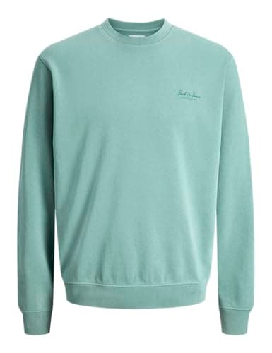 JACK & JONES Jjearchive Graphic Sweat à col Rond Noos, Bleu minéral., XXL