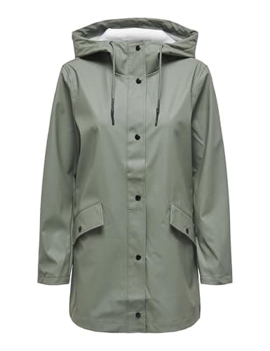 Onlelisa Chubasquero Otw, Verde ágave., XS