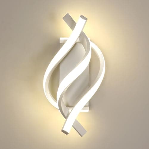 Comely LED Wandleuchte Innen, 22W Weiß Wandlampe Innen Acryl 2500LM 4500K