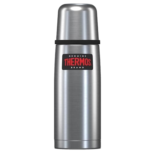 Thermos Leggero e Compatto in Acciaio Inox, 350 ml, Acciaio Inossidabile, in Acciaio Inox., 7x7x24 cm