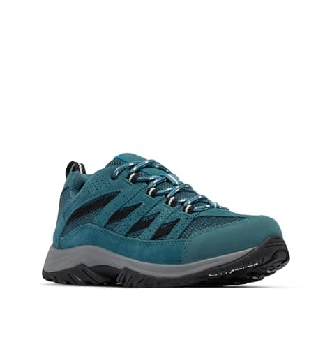 Columbia Crestwood Zapatos, Comodidad Liviana, Amortiguación Superior, Alto Retorno de Energía, Tracción que No Deja Marcas, Impermeables Duraderos, Parte Superior Combinada - Mujer