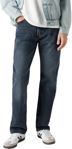 Levi's Uomo 501 Original Fit Jeans, Blue Black Stretch, 30W / 34L