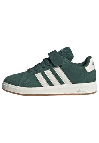 adidas Unisex Kinder Grand Court 00s Shoes Children, Collegiate Green/Off White/Gum, 28 EU