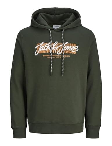 JACK & JONES Felpa da Uomo Jjurban, Borsone, XS
