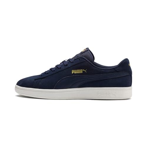 PUMA Smash V2, Zapatillas de Deporte Unisex adulto, Peacoat-Puma Team Gold-Whisper White, 38.5 EU