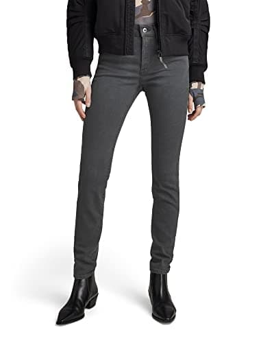 G-Star Para Mujer Jeans Lhana Skinny, Gris (worn in tornado D19079-D185-D353), 27W / 34L