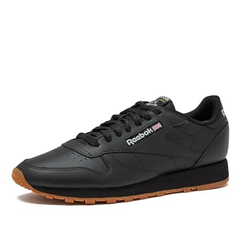 Reebok Classic Leather, Scarpe da ginnastica Uomo, CBLACK/PUGRY5/RBKG03, 42.5 EU
