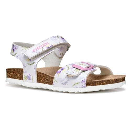 Geox Mädchen J Adriel Girl C Sandalen, C0761 White Lilac, 39 EU