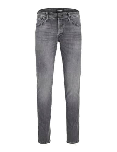 JACK & JONES Vaqueros para Hombre, Black Denim 1, 28W / 32L