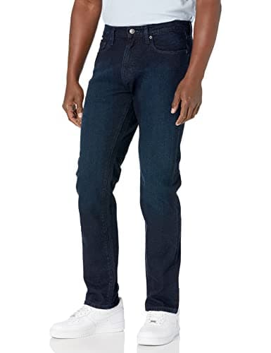 Amazon Essentials Jean Extensible à Coupe Athlétique - couleurs abandonnées Homme, Bleu Surteint, 31W / 30L