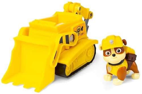 Paw Patrol, Bulldozer di Rubble, Veicolo e Personaggio Rubble, Giochi Bambini, 3+ anni