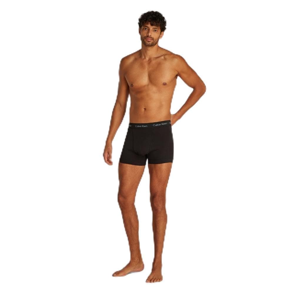 Calvin Klein Calzoncillos bóxer Hombre Pack de 3 Trunks Ropa interior, Multicolor (Black Bodies W/ Blue Shadow/Supreme), S
