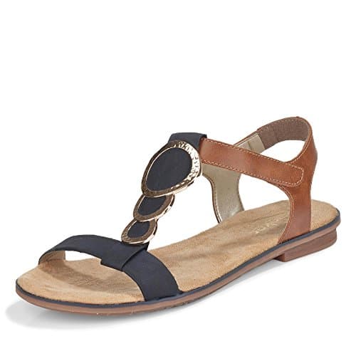 Rieker Damen 64278 Sandalen, Pazifik Amaretto 16, 36 EU