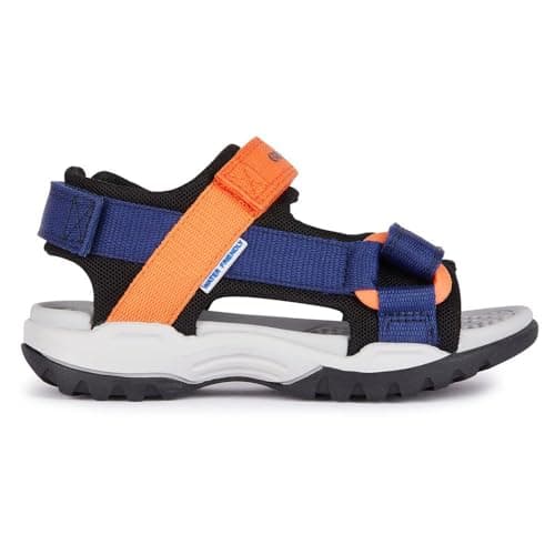 Geox J Borealis Boy E, Sandalo, Navy Arancio, 41 EU