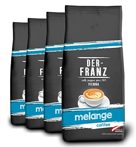 Der-Franz Melange Café, granos enteros, 4 x 1000 g