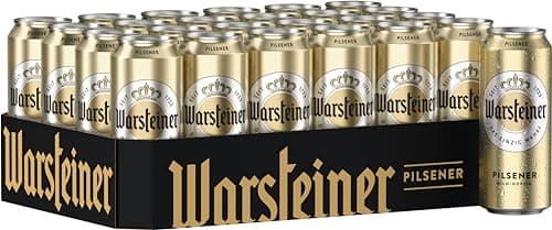 Warsteiner Premium Pilsener Bier, mild süffiges Pils, Dosenbier EINWEG (24 x 0.5 L Dose)