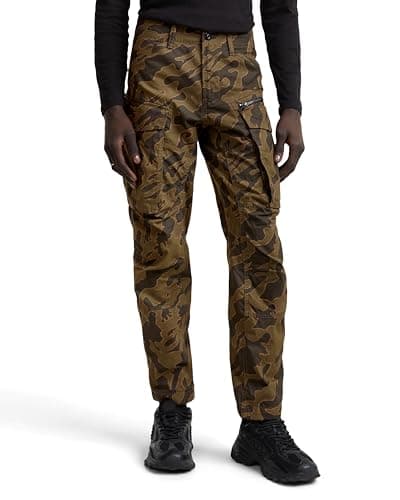 G-STAR Rovic Zip 3D Regular Tapered Pants, Pantaloni, Uomo, Multicolore (Shadow Olive Island Camo D02190-D553-G739), 31W / 34L