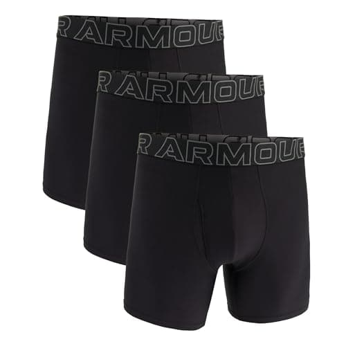 Under Armour Pack de 3 Bóxers Tech Performance para Hombre, Largo de Pierna de 15 cm – Transpirable, Absorbe la Humedad, Tacto Suave, Comodidad Todo el Día