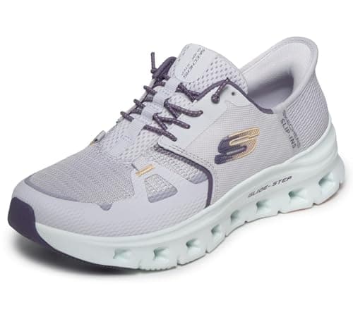 Skechers Femme Glide-Step Pro Slip-In ENTRAINEUSE, Lavender Mesh/Purple Trim, 38.5 EU