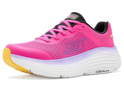 Skechers Donna Max Cushioning Endeavour Canova Trainers, Raspberry Synthetic/Trim, 39 EU