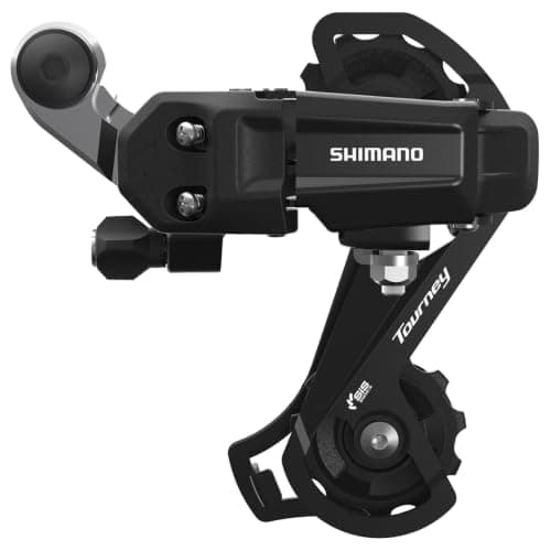 Shimano Tourney/TY Tourney TY200 Dérailleur arrière, 6/7 Vitesses, Fixation directe, Noir, Cage Moyenne GS