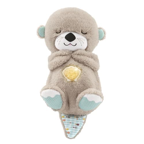 Fisher-Price Nutria Hora de Dormir - Peluche Musical - Con Movimiento, Sonidos y Luces Relajantes - Regalo para Bebés de 0+ Meses (FXC66)