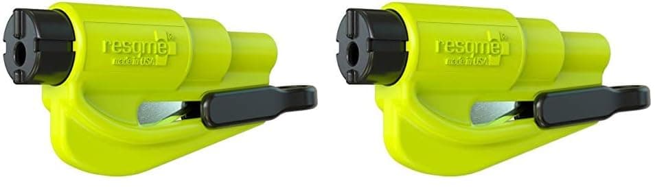 RESQME GBO-RQM-YELLOWFLUO Porte-Clés Sécurité, Jaune, Lot de 2