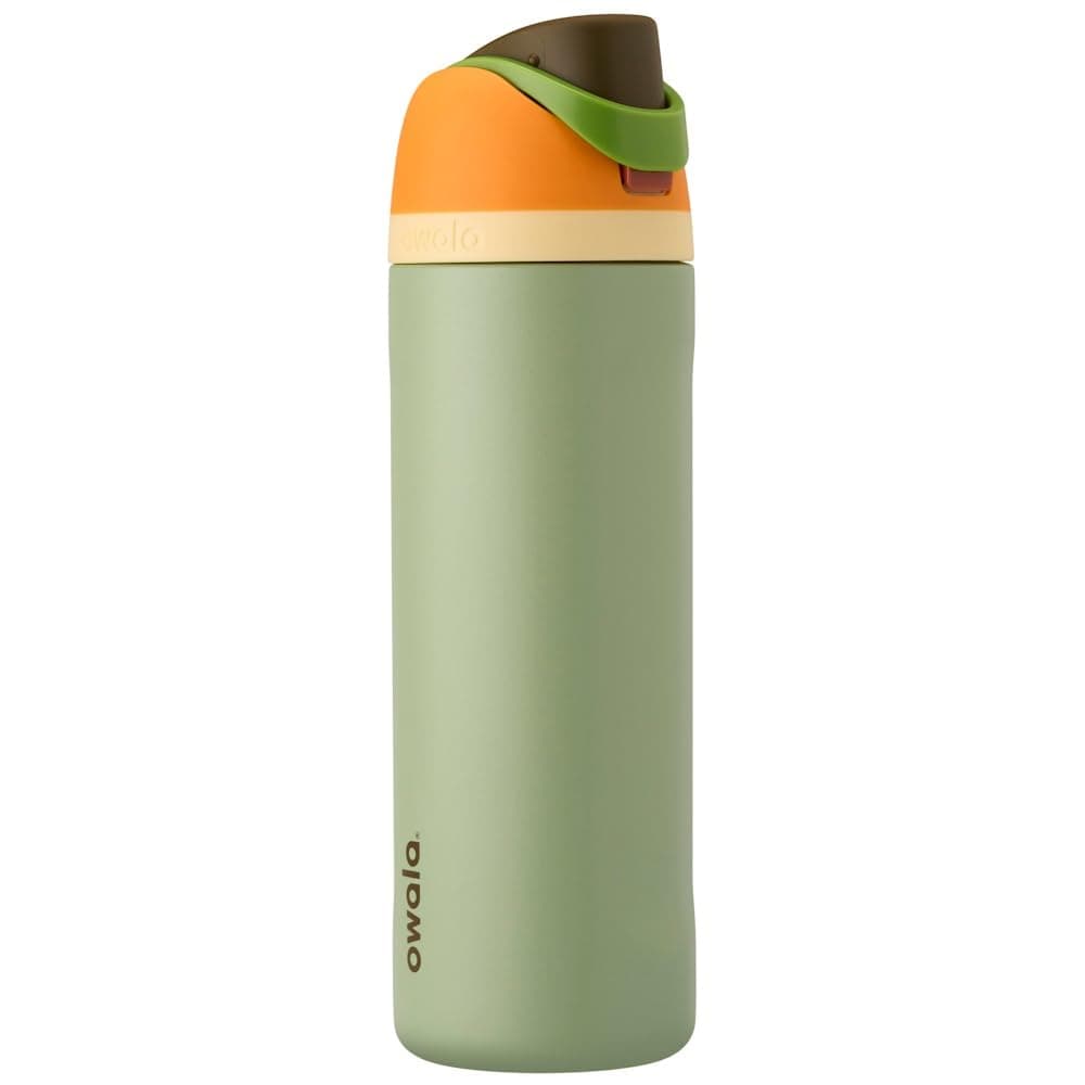 Owala FreeSip Isolierte Edelstahl Trinkflasche mit Strohhalm, 710 ml – BPA-frei, optimal für Sport, Fitness, Outdoor und Reisen, Camo Cool