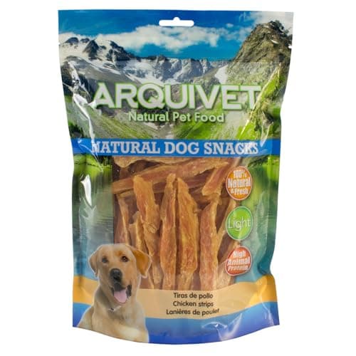 Arquivet - Tiras de Pollo - (Bolsa 1 kg) - Snacks Naturales para Perros